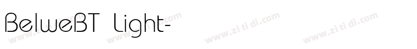 BelweBT Light字体转换